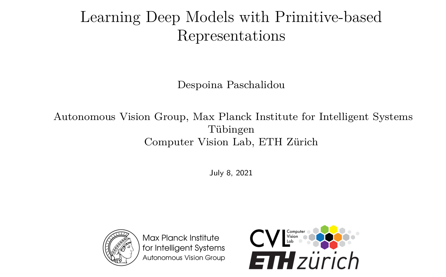 Learning Deep Models with Primitive-based Representations